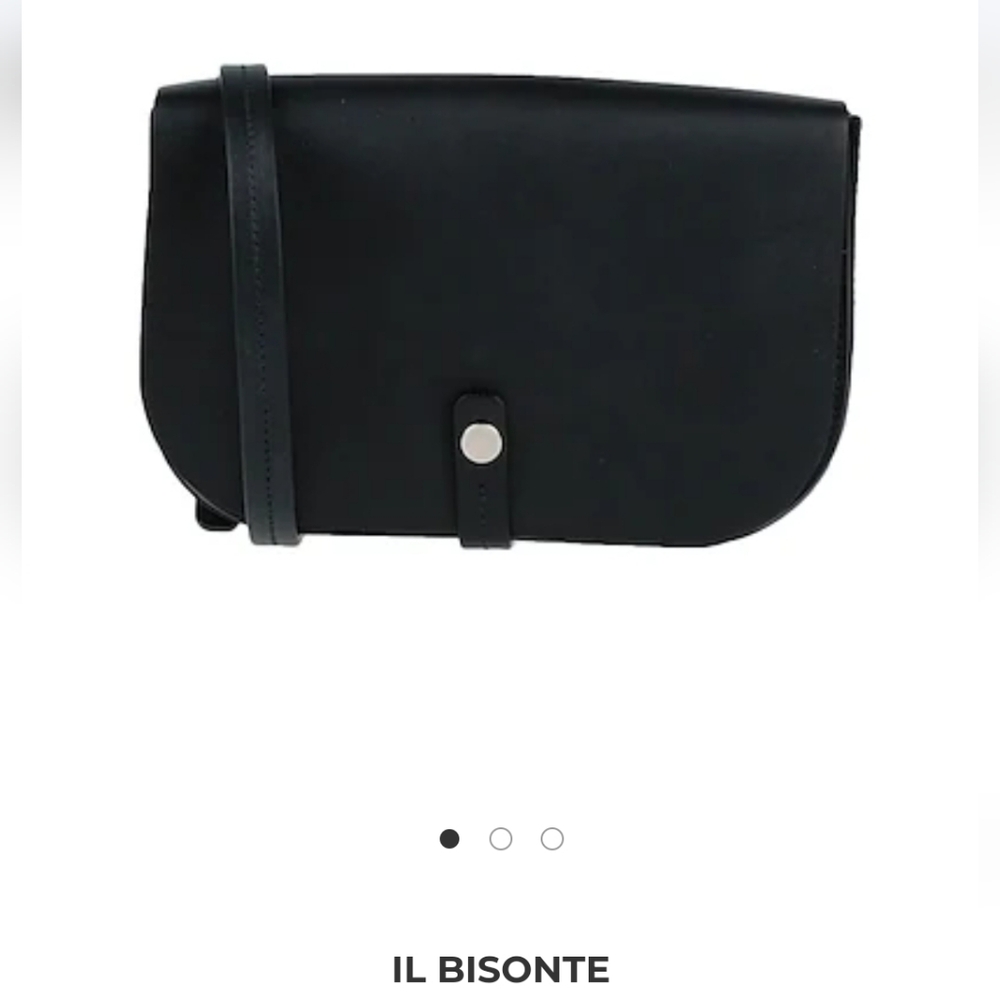 Black Crossbody Bag with Compact Design and Textured Fabric